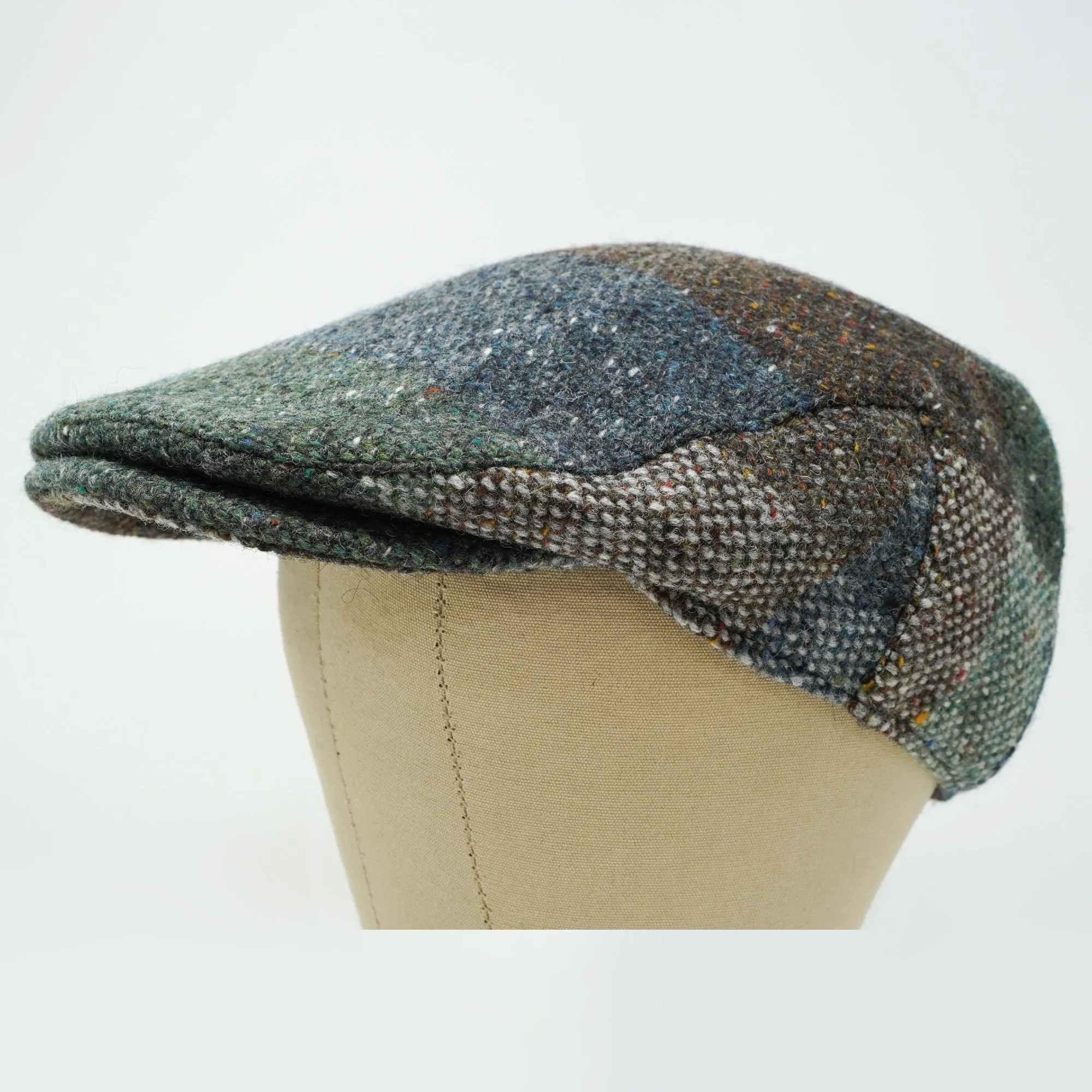 The Galway Patchwork - Irish Tweed Flat Cap