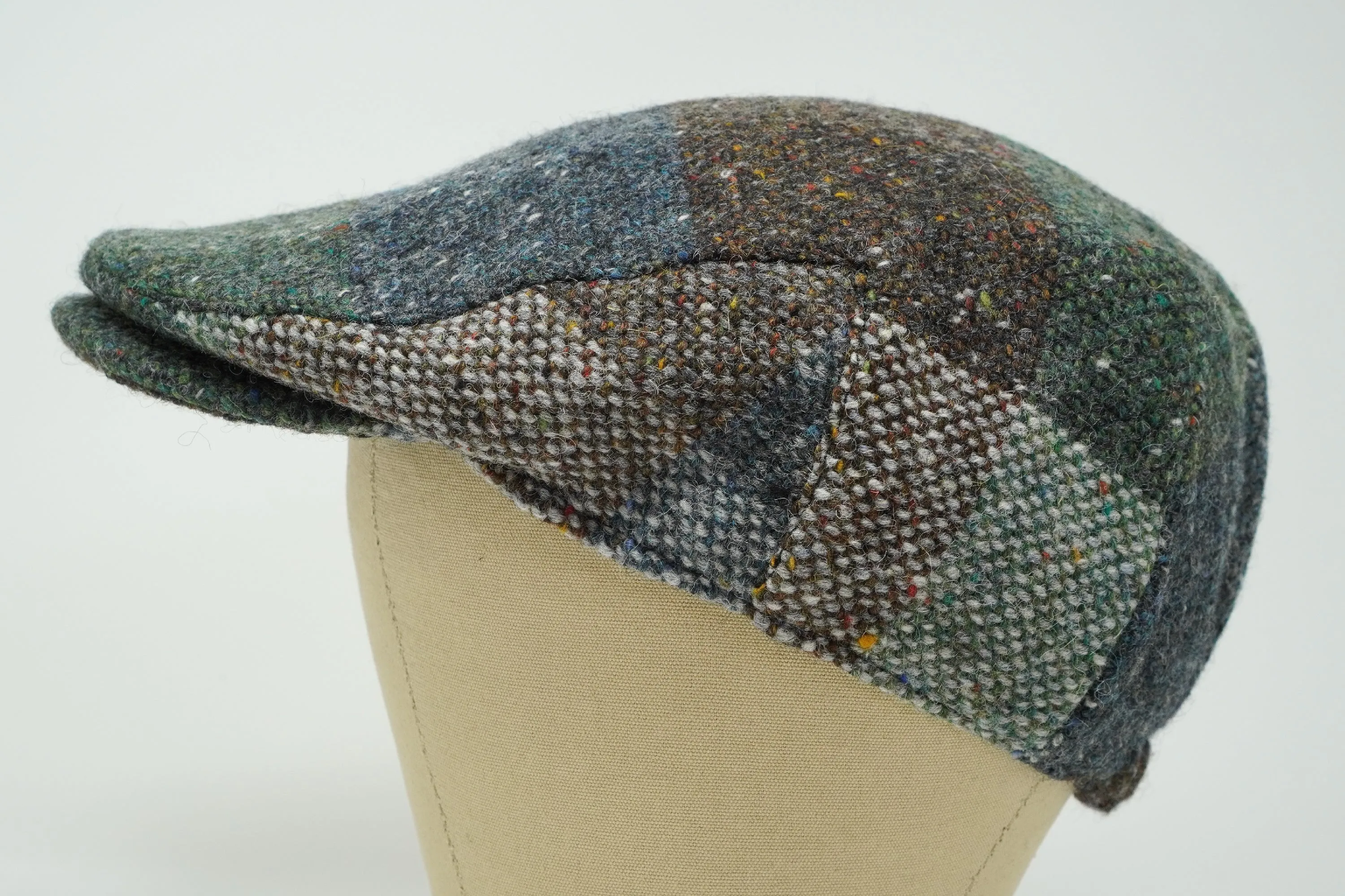 The Galway Patchwork - Irish Tweed Flat Cap