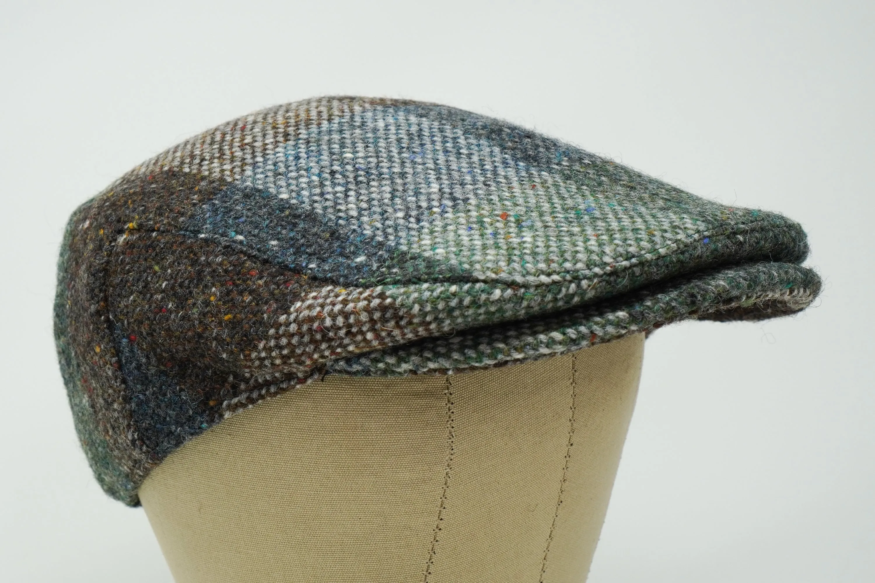 The Galway Patchwork - Irish Tweed Flat Cap