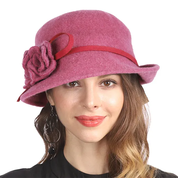 Women 100% Wool Felt Winter Hats Z04