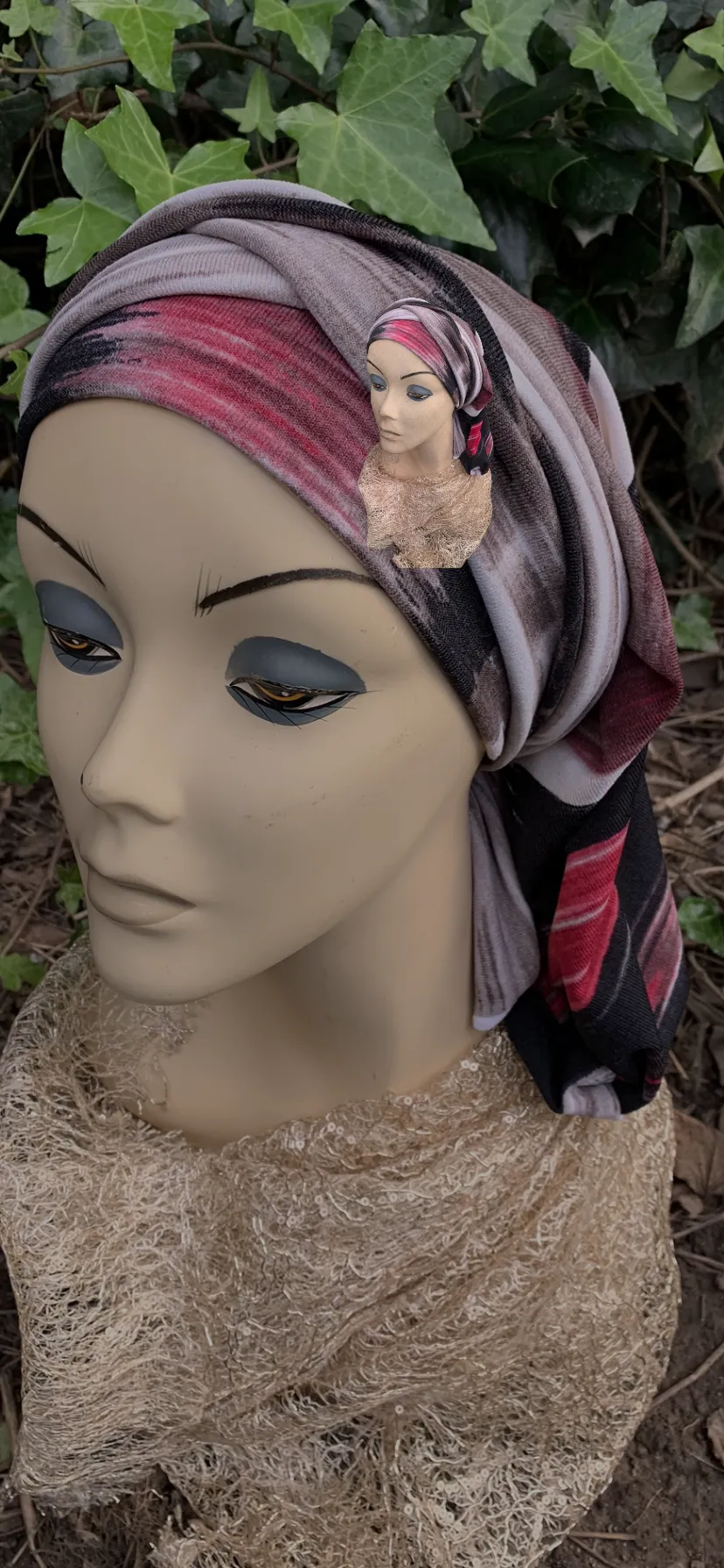 Wrap Around Head Scarf | Ten Way Tie Snood Turban | Modern Hijab | Made in USA