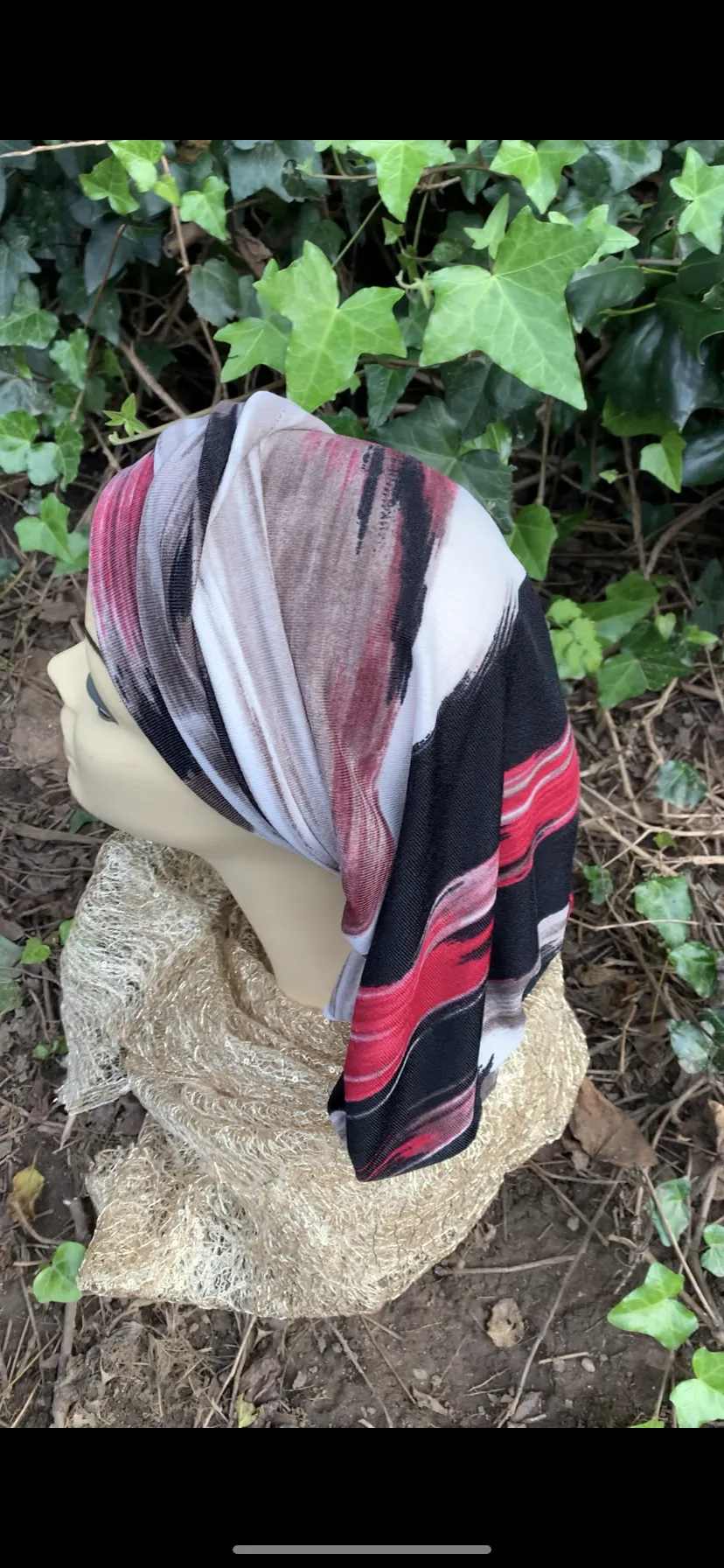 Wrap Around Head Scarf | Ten Way Tie Snood Turban | Modern Hijab | Made in USA