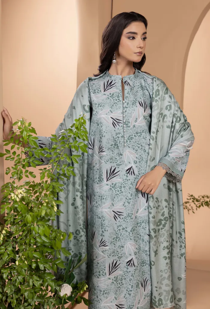 Zara By Humdum Unstitched 3 Piece Winter Collection'2024-D-01