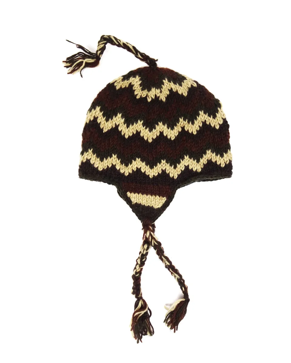 Zig Zag Trapper Beanie