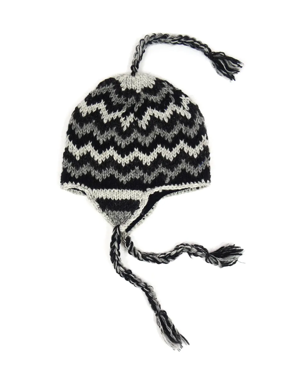 Zig Zag Trapper Beanie